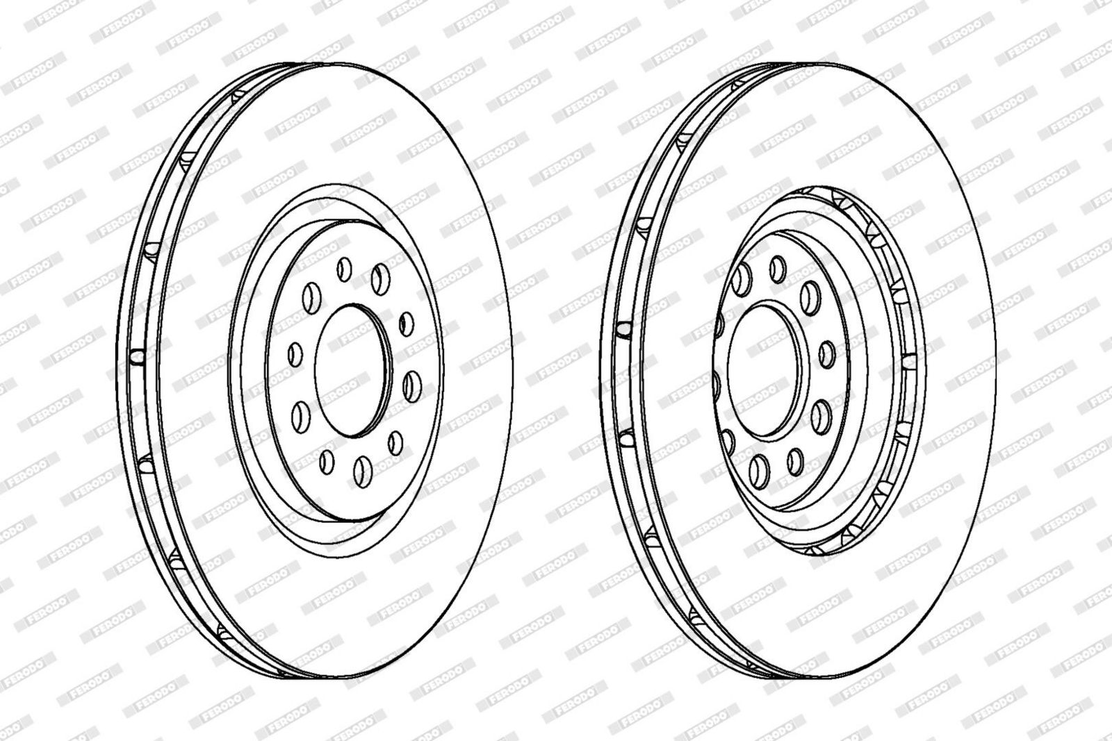 Disc frana FERODO DDF1453C