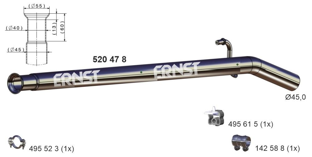 Racord evacuare ERNST 520478