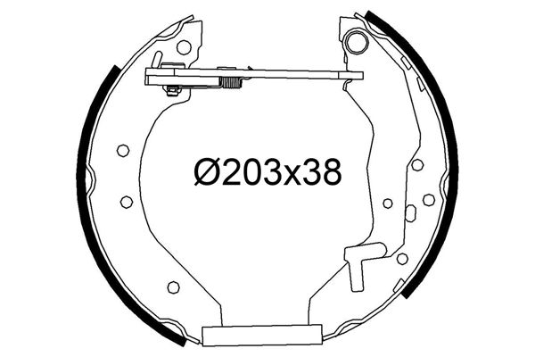 Zestaw szczęk hamulcowych VALEO 554972