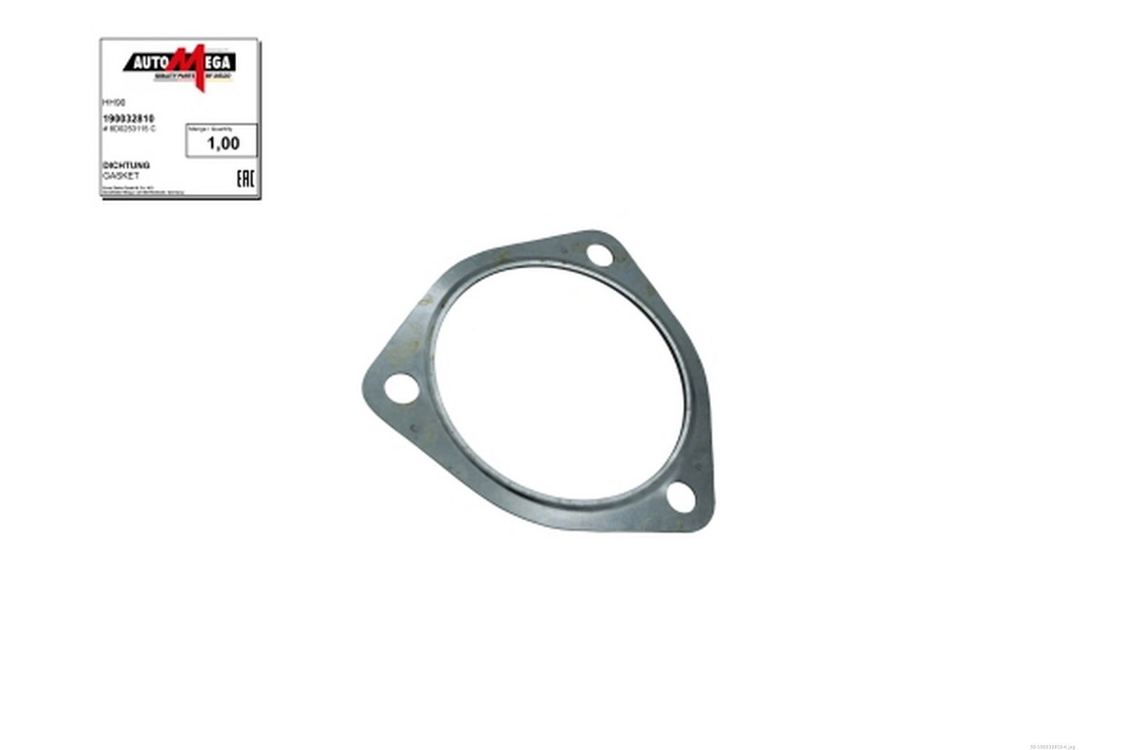 Прокладка, труба выхлопного газа