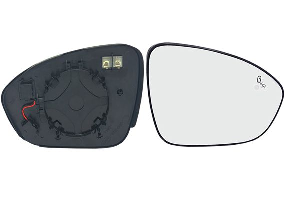 Verre de rétroviseur, rétroviseur extérieur