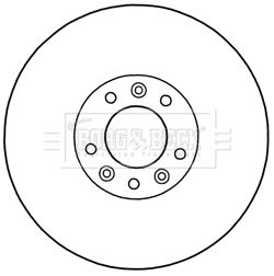 Tarcza hamulcowa BORG & BECK BBD5969S
