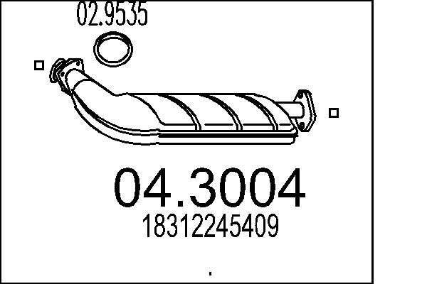 Katalizator MTS 04.3004