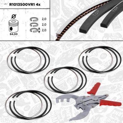 Set segmenti piston ET ENGINETEAM boxET – service kit R1013500VR1