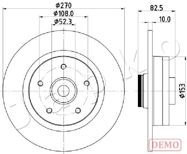Tarcza hamulcowa JAPKO 610710C