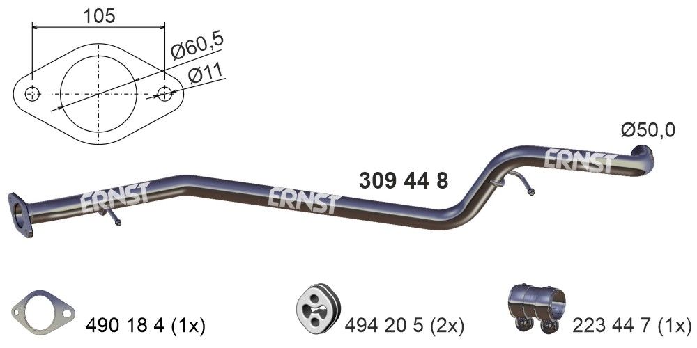 Racord evacuare ERNST 309448