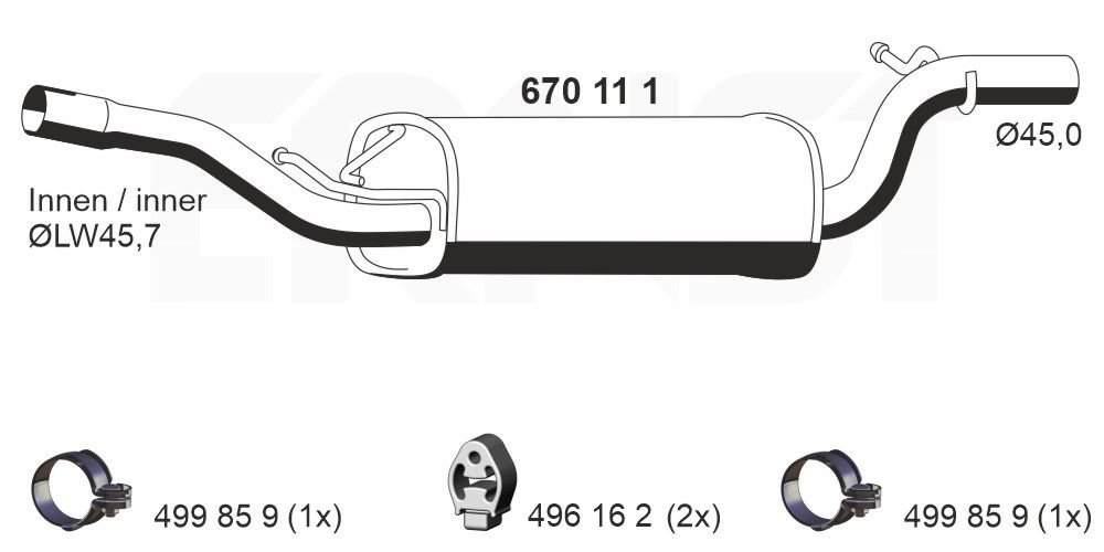 Toba esapamet intermediara ERNST 670111
