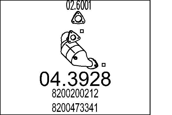 Katalizator MTS 04.3928