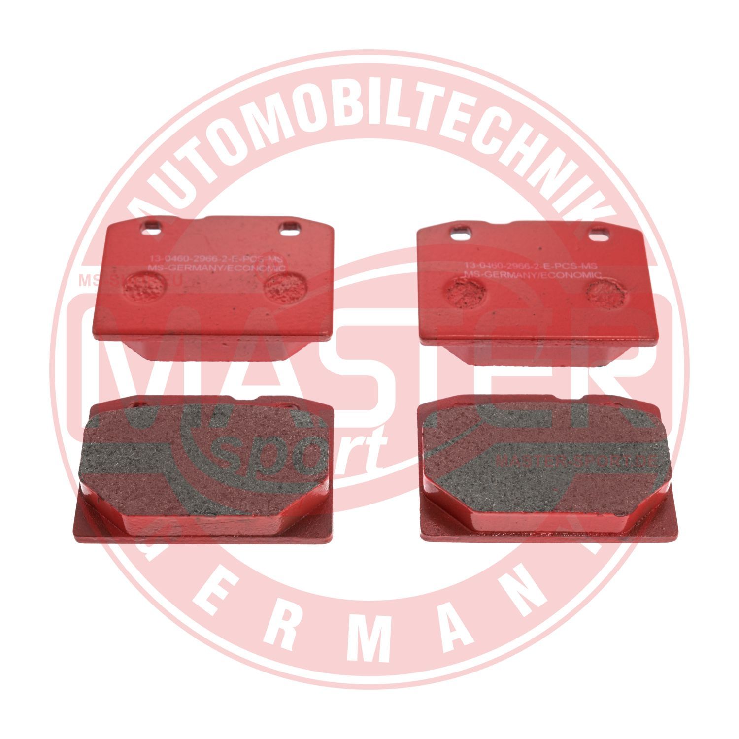 Zestaw klocków hamulcowych, hamulce tarczowe MASTER-SPORT GERMANY 13046029662E-SET-MS