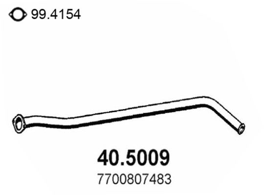 Rura wydechowa ASSO 40.5009