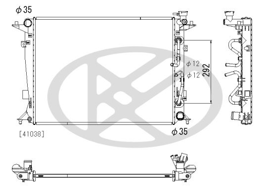 Radiator, racire motor KOYORAD PL813077