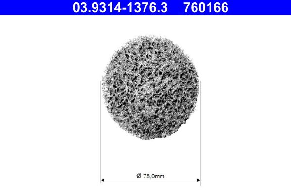 Saiba de curatare, set curatare butuc ATE 03.9314-1376.3