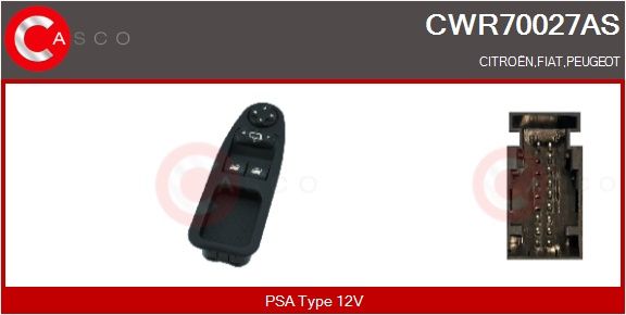 Spínač, zvedací zařízení oken CASCO CWR70027AS