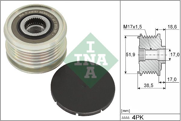 Alternator - sprzęgło jednokierunkowe SCHAEFFLER INA 535034610