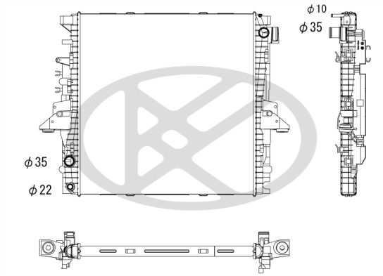 Radiator, racire motor KOYORAD PL613635