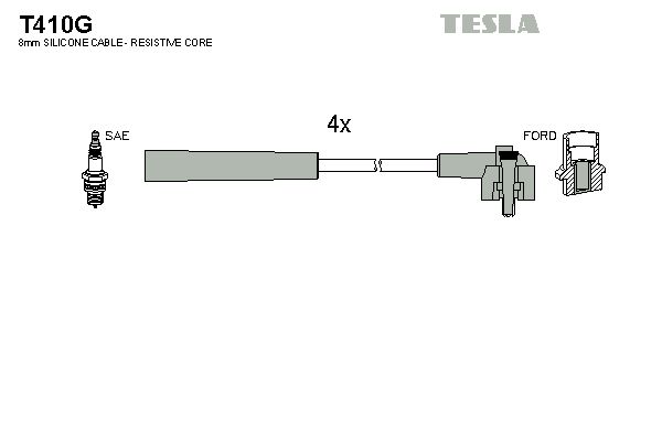 Sada kabelů pro zapalování TESLA T410G