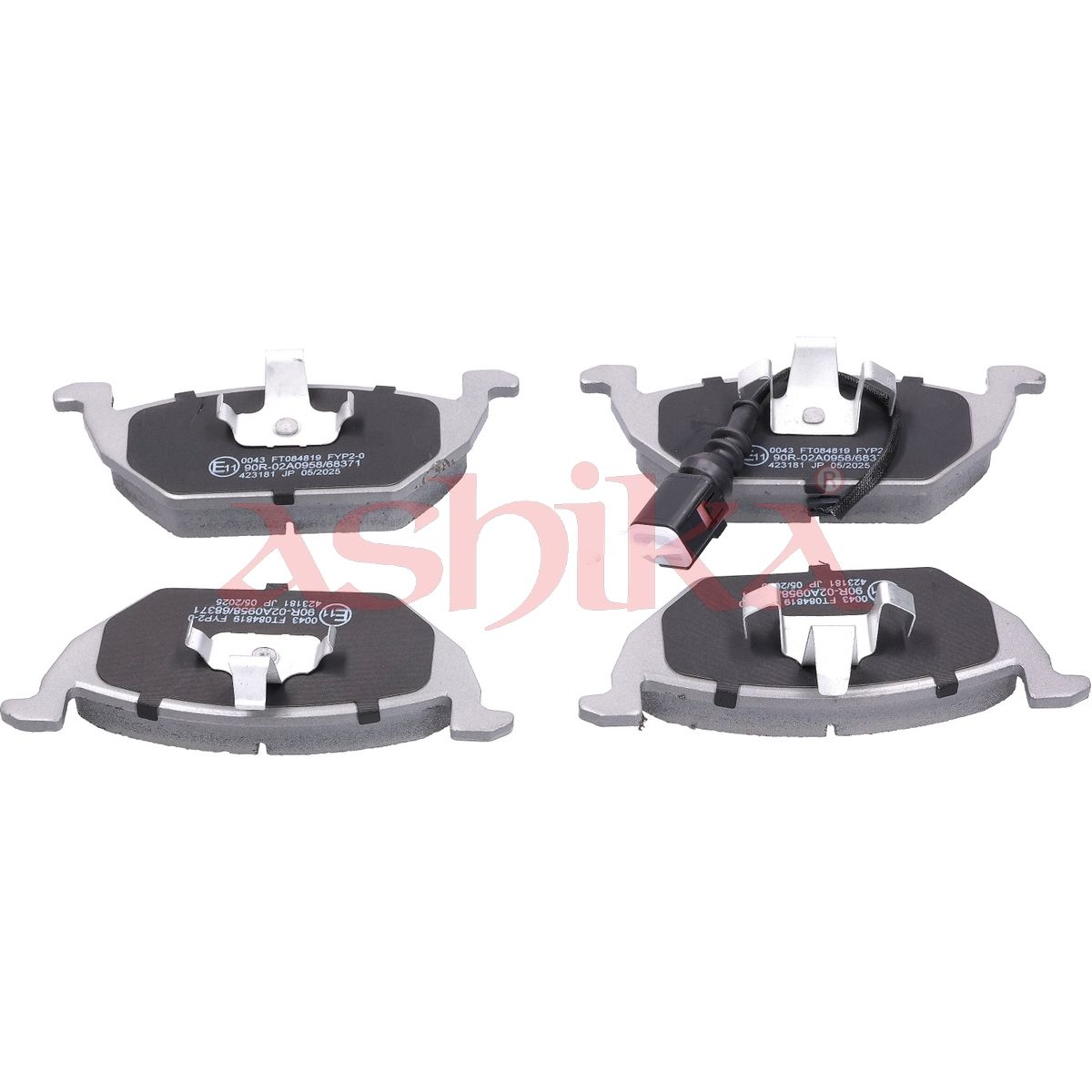 set placute frana,frana disc ASHIKA 50-00-0043