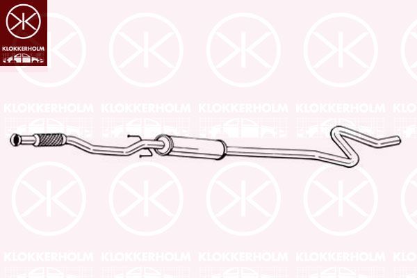 Tłumik środkowy KLOKKERHOLM 291-071
