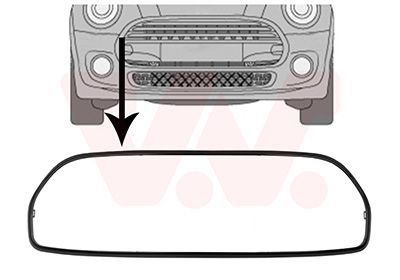 Rama, grila radiator VAN WEZEL 0529517