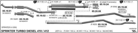 Układ wydechowy IMASAF 553000164