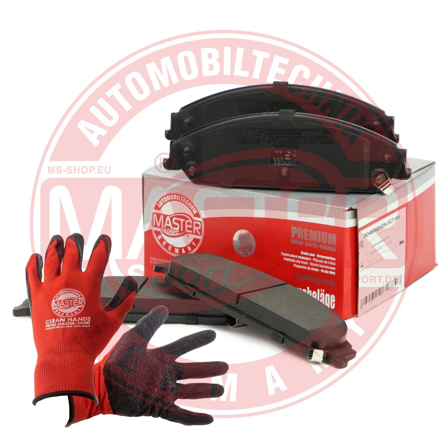 Zestaw klocków hamulcowych, hamulce tarczowe MASTER-SPORT GERMANY 13046141342N-SET-MSP