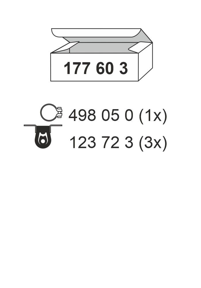 Set montare, toba esapament ERNST 177603