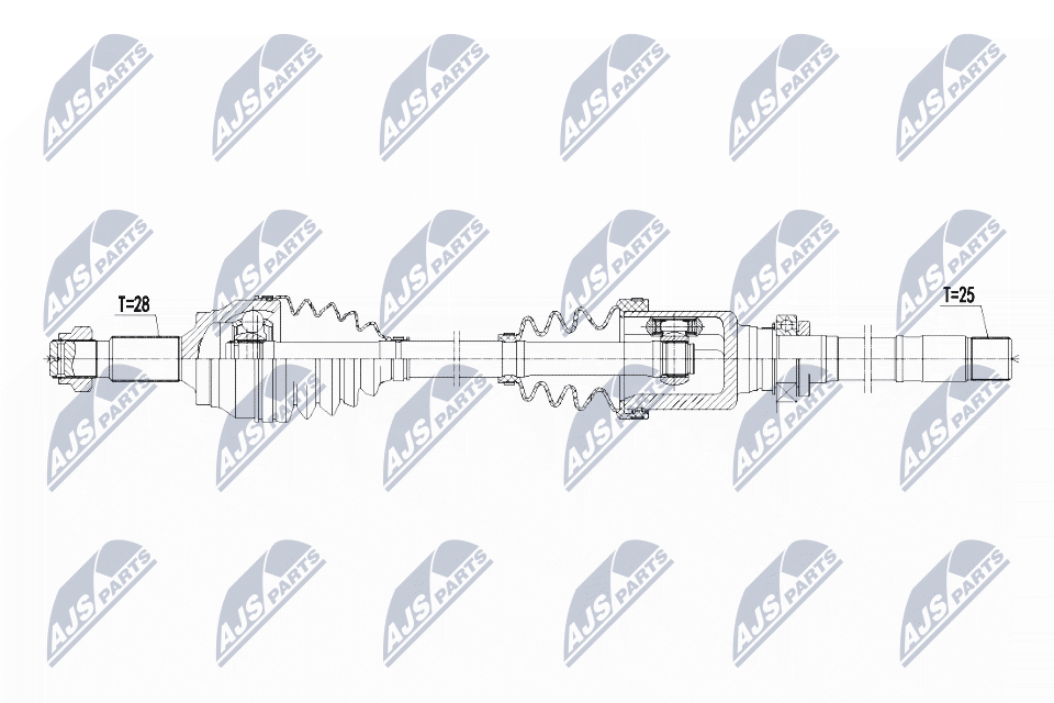 Wał napędowy NTY NPW-PE-033