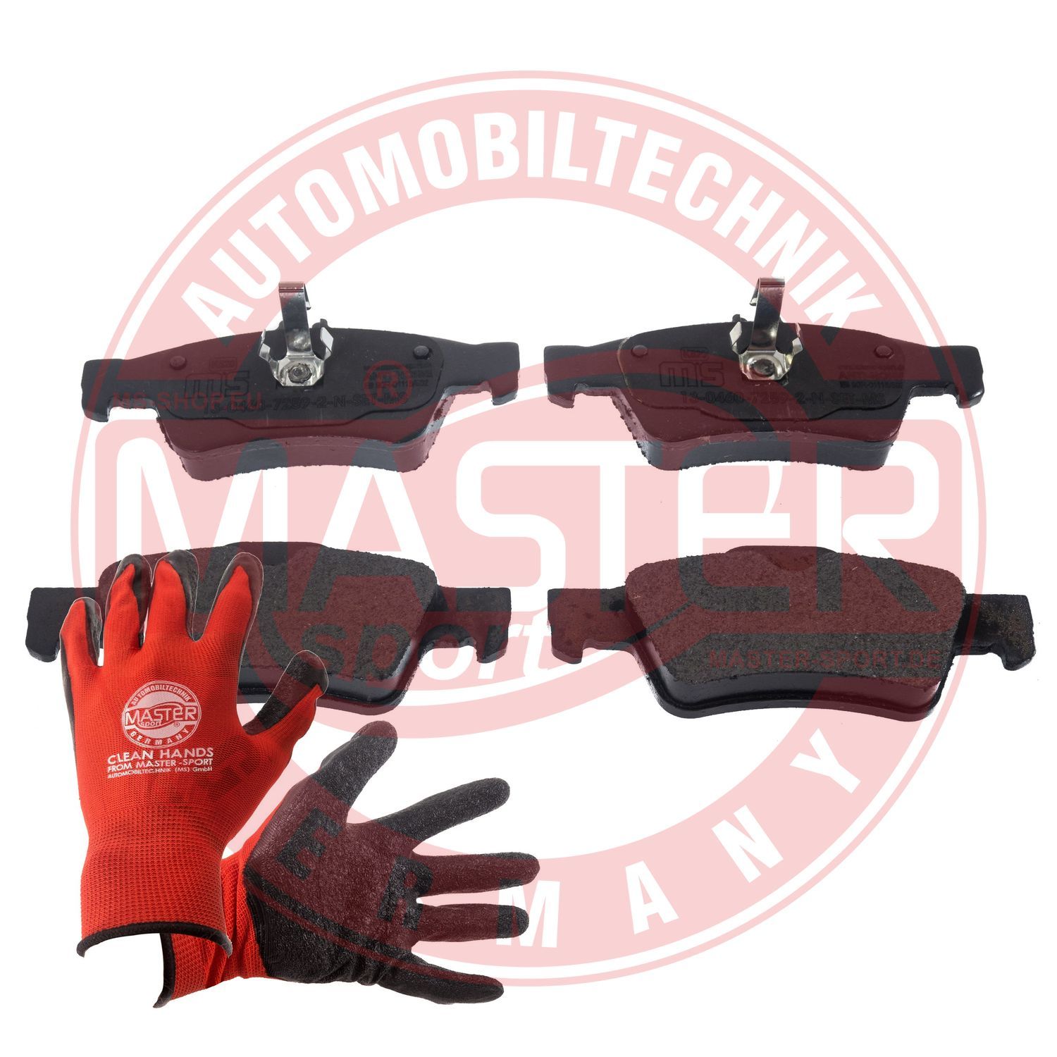 Zestaw klocków hamulcowych, hamulce tarczowe MASTER-SPORT GERMANY 13046072592N-SET-MSP