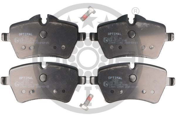 Zestaw klocków hamulcowych, hamulce tarczowe OPTIMAL BP-12309