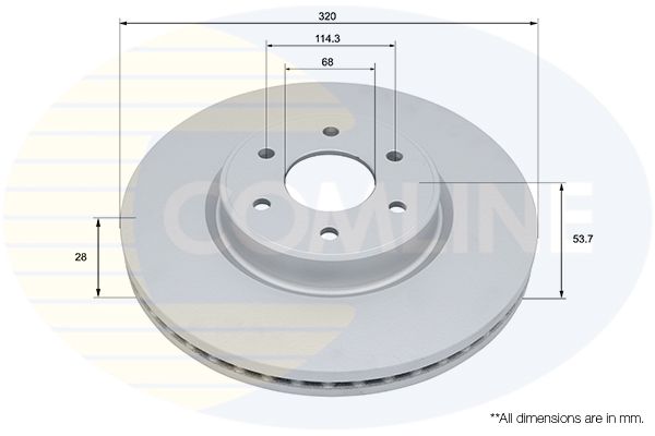 Tarcza hamulcowa COMLINE ADC5021V