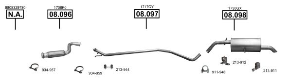 Układ wydechowy ASMET CI090980