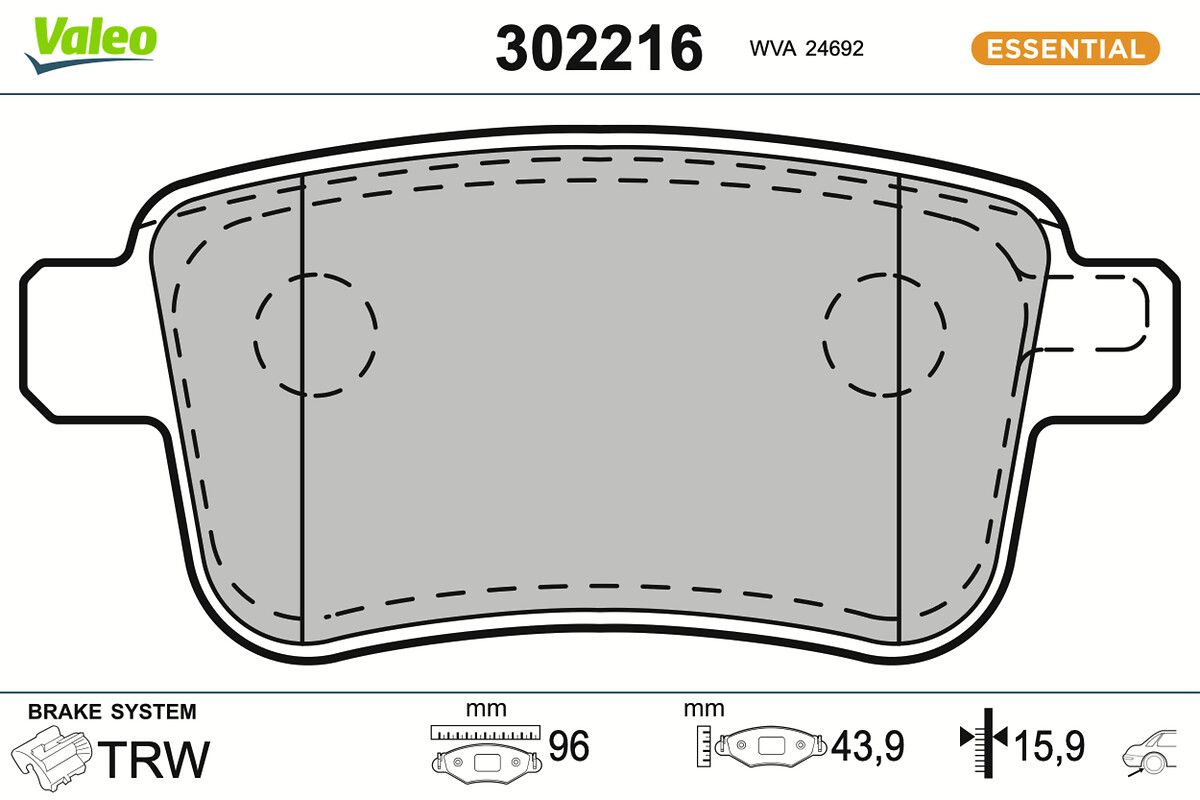 Комплект тормозных колодок, дисковый тормоз