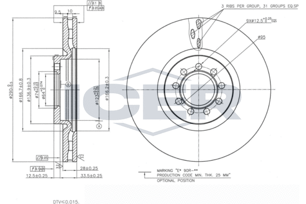 Tarcza hamulcowa ICER 78BD8762-2