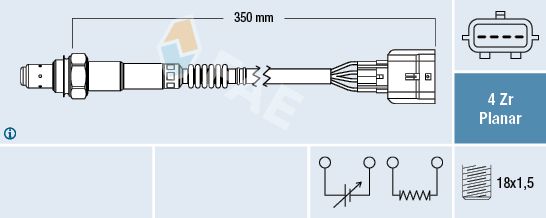 Sonda lambda FAE 77625