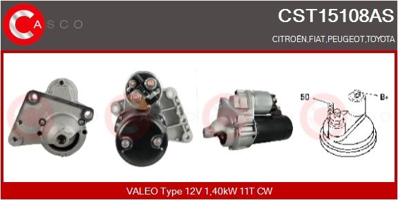Levně Startér CASCO CST15108AS