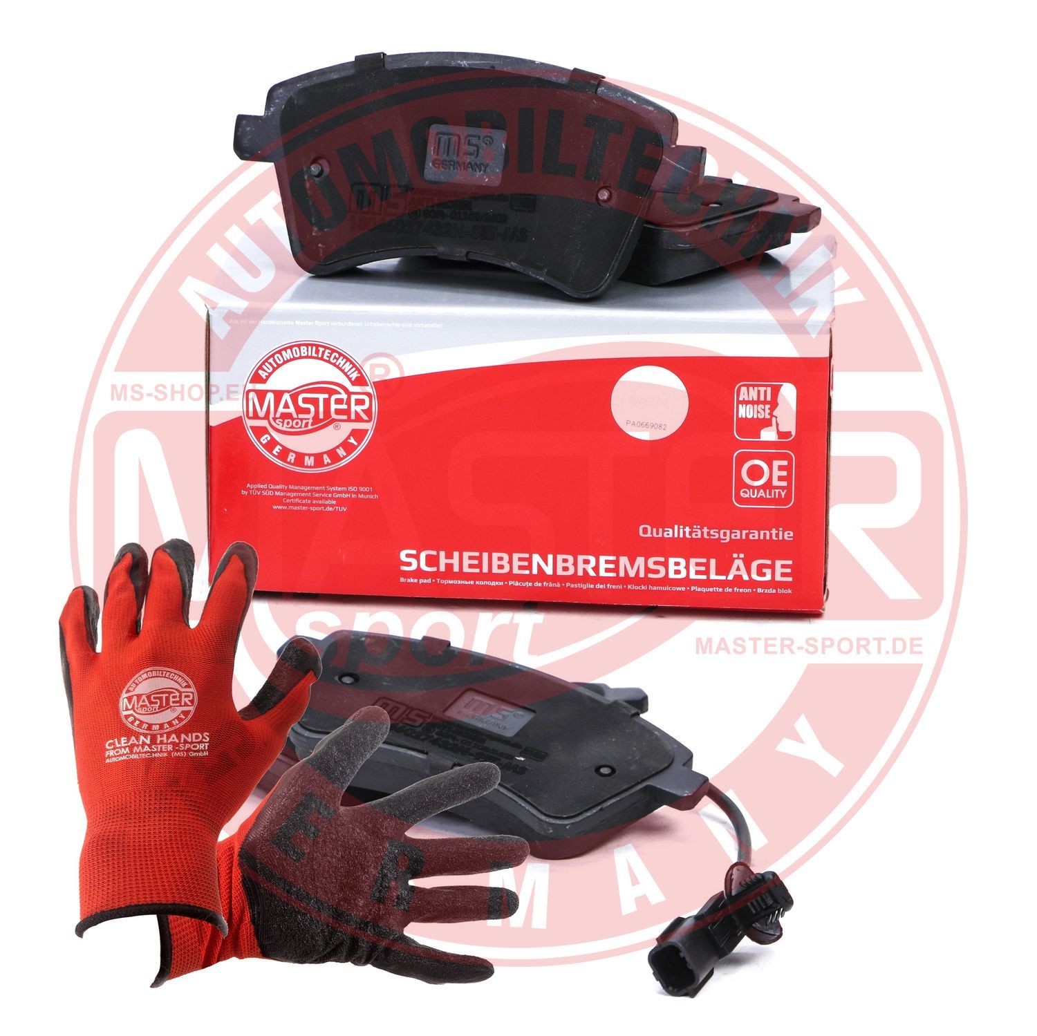Zestaw klocków hamulcowych, hamulce tarczowe MASTER-SPORT GERMANY 13046027432N-SET-MSP