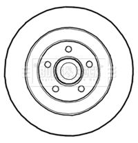 Tarcza hamulcowa BORG & BECK BBD5839S