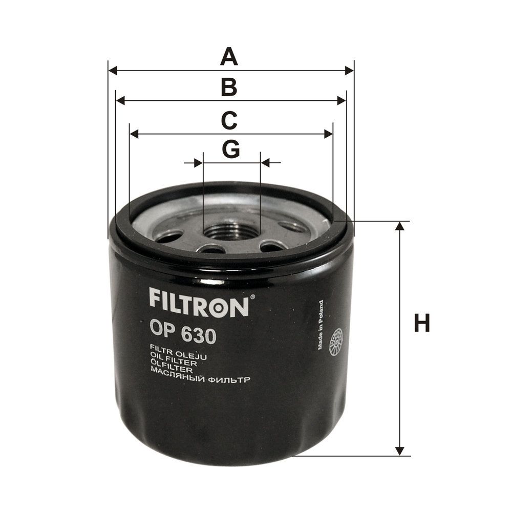 Levně Olejový filtr FILTRON OP 630