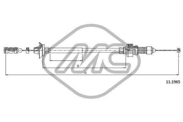 Linka gazu METALCAUCHO 80901