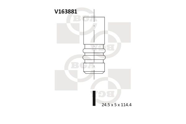 Výfukový ventil BGA V163881