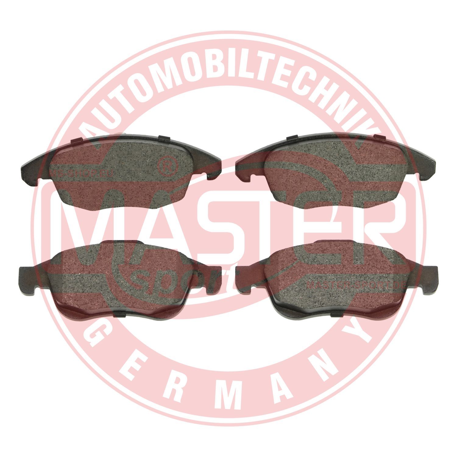 Zestaw klocków hamulcowych, hamulce tarczowe MASTER-SPORT GERMANY 13046072292T-SET-MS