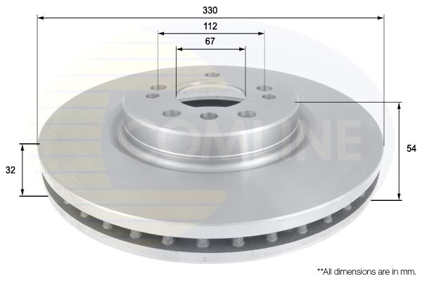 Tarcza hamulcowa COMLINE ADC1648V