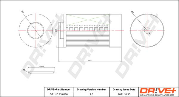 Filtr paliwa DR!VE+ DP1110.13.0160