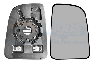 Szkło lusterka, lusterko zewnętrzne VAN WEZEL 2973838