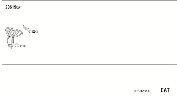 Układ wydechowy WALKER OPK028148