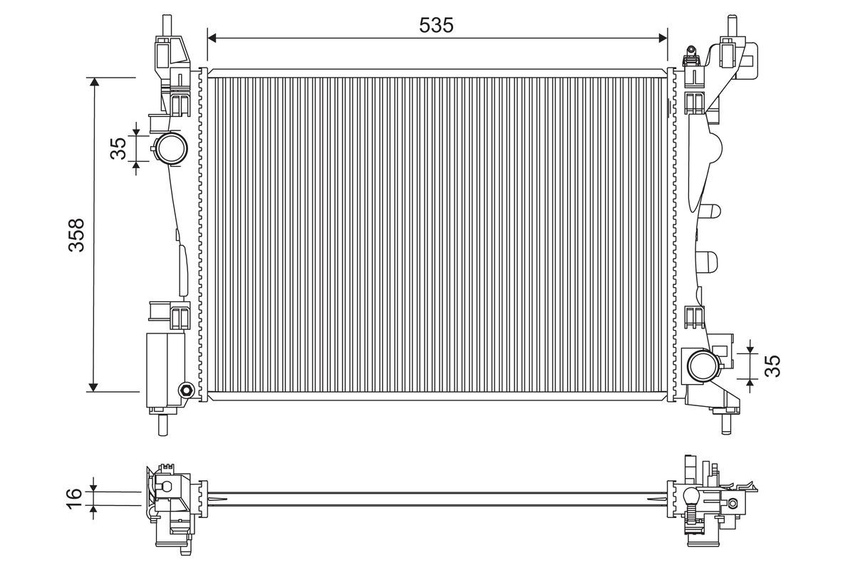 Radiator, racire motor VALEO 701277