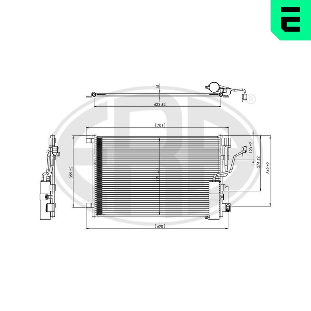 Condensator, climatizare ERA 667328