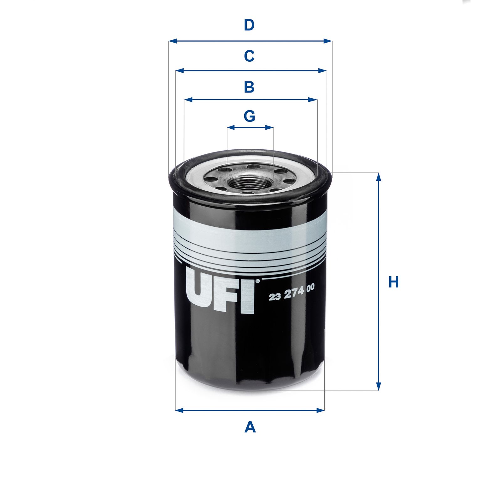 Olejový filter UFI 23.274.00