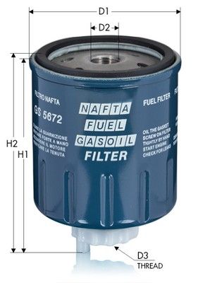 Filtr paliwa TECNECO FILTERS GS5672