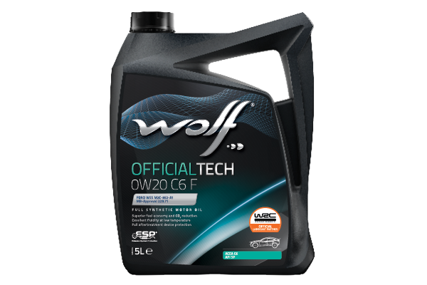Motorolja WOLF OFFICIALTECH 0W20 C6 F 5L